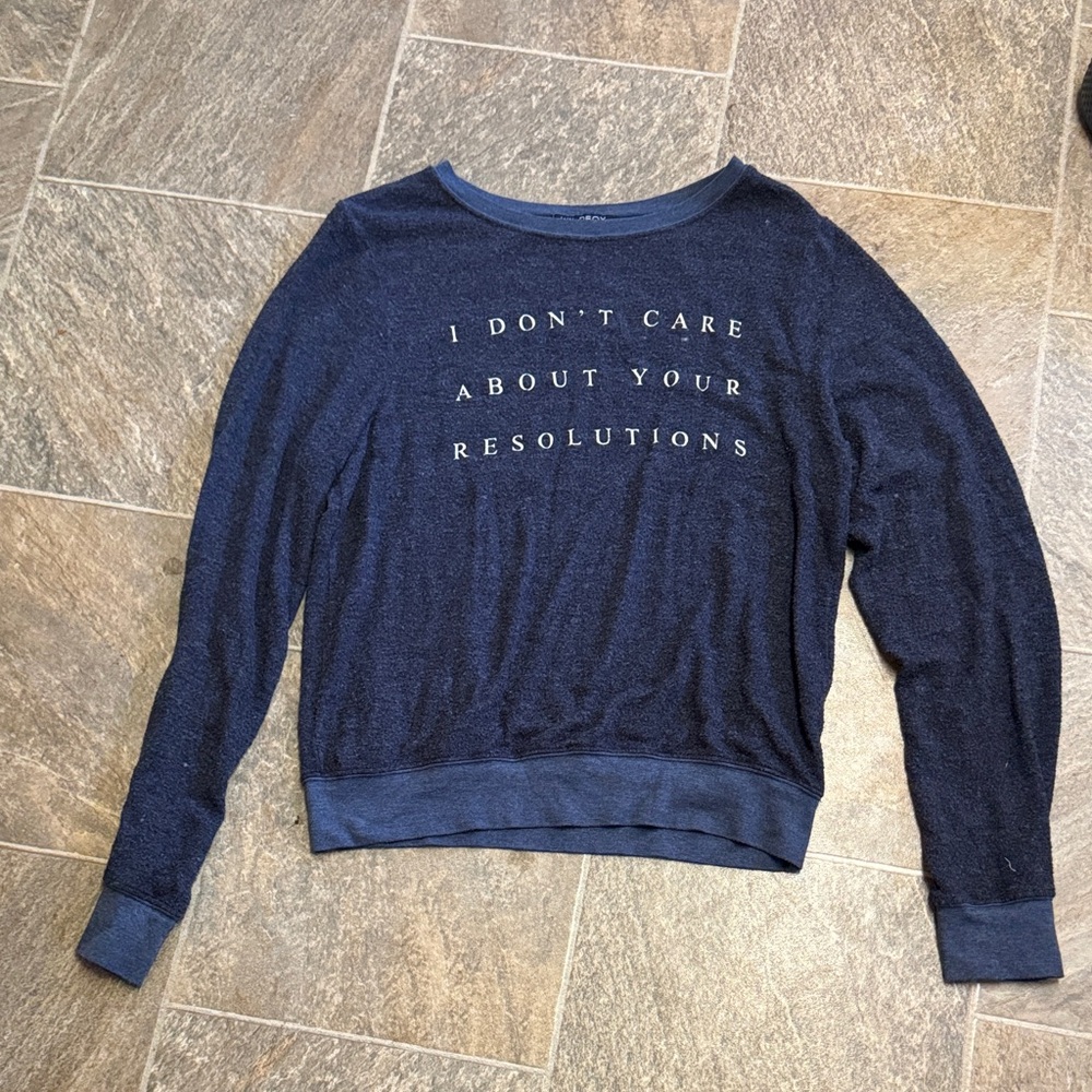 Wildfox Navy Blue Sweater